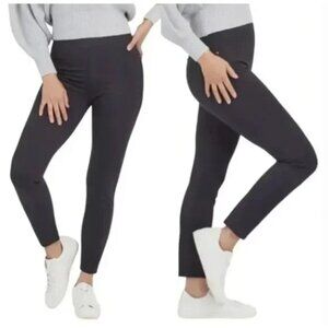 SPANX THE PERFECT PANTS LEGGINGS TAPERED CAPRI PANTS STRETCH GRAY CROP sz 2X